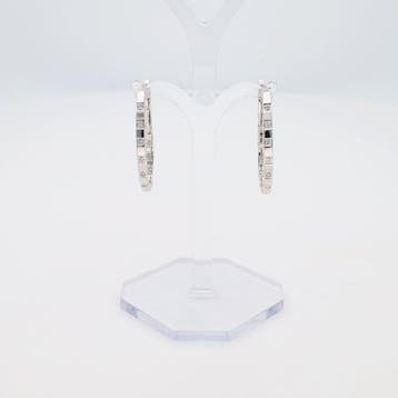 Boucles doreilles - 18 carats Or blanc Diamant (Naturelle), Nieuw