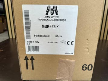 Veiling - M-System MSK652IX Afzuigkap 60 cm – RVS, Nieuw
