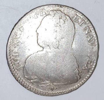 1/2 écu France Frankreich Gad 313 Louis Xv 1/2 Ecu Mit Ol.., Verzenden, België