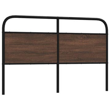 vidaXL Vervangend hoofdbord 150 cm bewerkt hout en staal, Verzenden