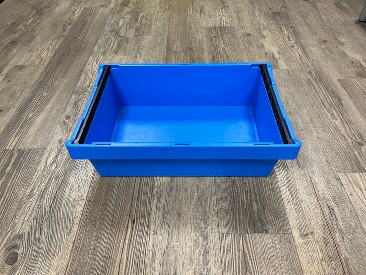 opslagbakken 60x40x17 cm Auer MB 6417 met stapelbeugel dicht, Doe-het-zelf en Bouw, Kratten en Dozen, 50 tot 75 cm, Zo goed als nieuw
