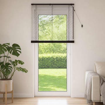vidaXL Venetiaanse jaloezie Donkerbruin 100 x 250 cm 35 mm, Verzenden, Nieuw