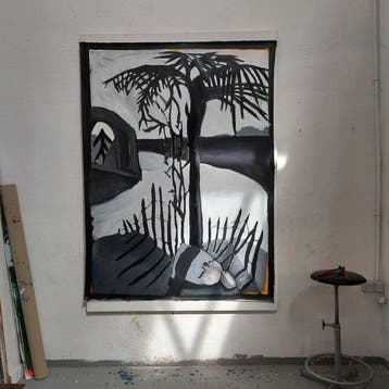 baptiste laurent - Palissade au clair de lune, XXL acrylic