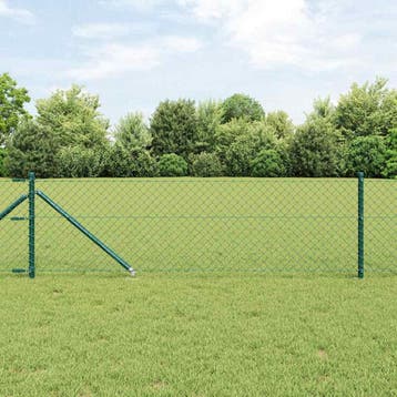 vidaXL gaashek met grondpennen 10 x 0,4 m PVC-Coated Staal, Jardin & Terrasse, Verzenden