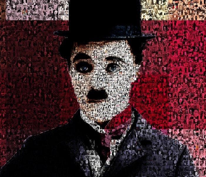 David Law - Crypto Chaplin - Charlot, Antiek en Kunst, Kunst | Designobjecten