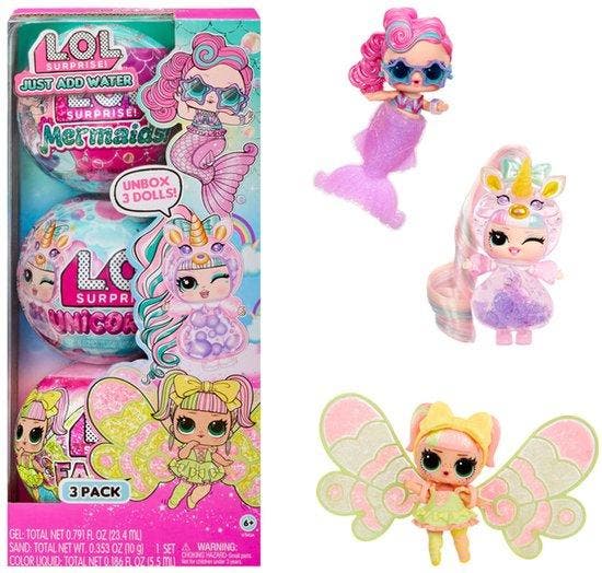 L.O.L. Surprise! Gewoon water toevoegen- Pakket van 3, Kinderen en Baby's, Speelgoed | Overig, Nieuw, Verzenden