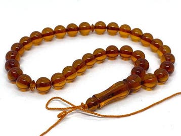 Clarté exceptionnelle Cognac Ambre balte islamique, tasbih à, Collections