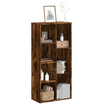vidaXL Boekenkast 50x25x105 cm bewerkt hout gerookt, Verzenden, Nieuw
