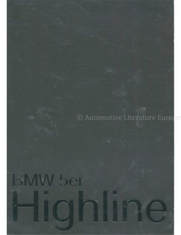 2003 BMW 5 SERIE SEDAN BROCHURE DUITS, Ophalen of Verzenden, Nieuw