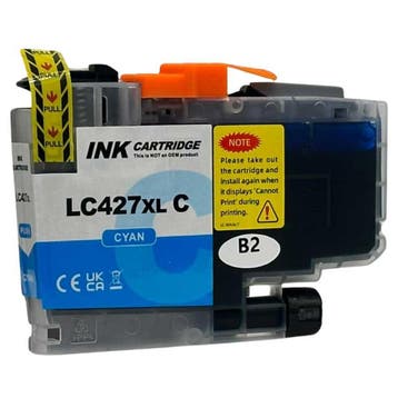 Huis-Merk  BROTHER LC-427 XLC + CHIP Cyan 51ml, Verzenden, Nieuw, Brother