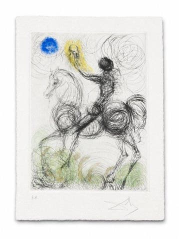 Salvador Dali (1904-1989) - Faust – Knight and Death