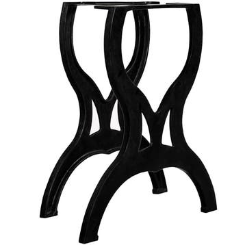 vidaXL Eettafelpoten 2 st X-frame gietijzer, Verzenden, Nieuw