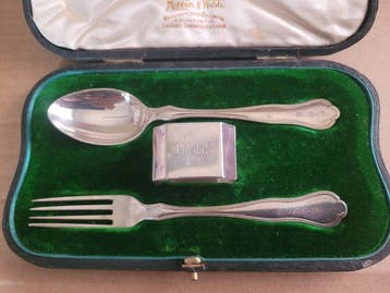 Mappin & Webb - Doopset (4) - .925 zilver
