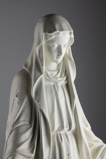 Beeld, ND du Sacré Coeur van Issoudun - 54 cm - Gips