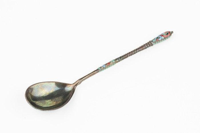 Lepel - .875 (84 Zolotniki) zilver, Antiek en Kunst, Antiek | Zilver en Goud