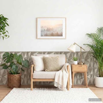 vidaXL Wandpanelen 12 st 50 x 50 cm Diamond Beton XPS Schuim, Doe-het-zelf en Bouw, Verzenden, Nieuw