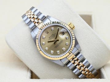 Rolex Lady-Datejust Ref. 79173 Year 2002 (Box & Papers), Rolex, Polshorloge, Ophalen of Verzenden, Zo goed als nieuw