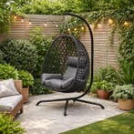 Fauteuil suspendu - noir - 103 x 105 x 195 cm, Verzenden, Neuf