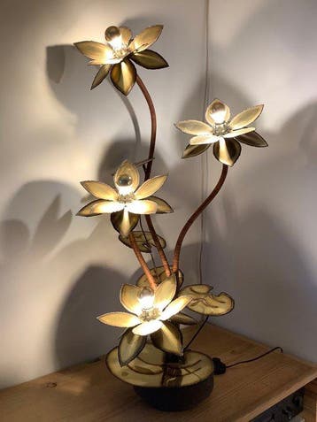 In style of Maison Jansen - Lampe - Laiton doré