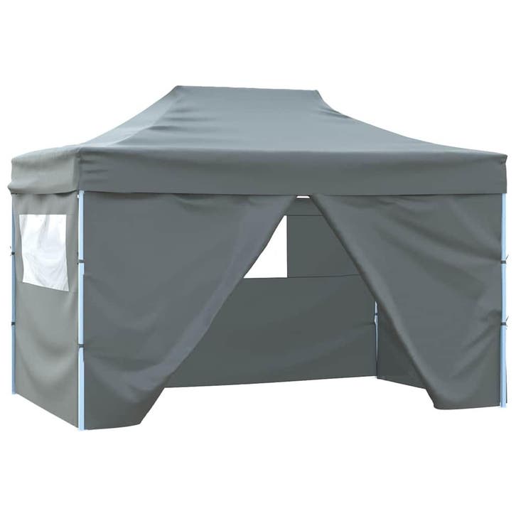 vidaXL Vouwtent pop-up met 4 zijwanden 3x4,5 m antraciet, Tuin en Terras, Partytenten, Nieuw, Verzenden