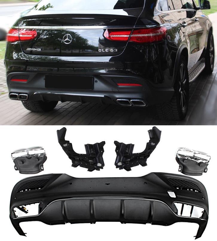 Geschikt voor Mercedes C292 GLE-Klasse COUPE diffuser + uitl, Auto diversen, Auto-accessoires, Verzenden