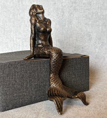 Beeld, Zeemeermin 24 cm (Zonder Minimumprijs) - 24 cm -, Antiek en Kunst
