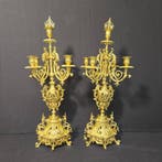 Pendule (2) Regency stijl - Verguld brons - 1850-1900 - Top