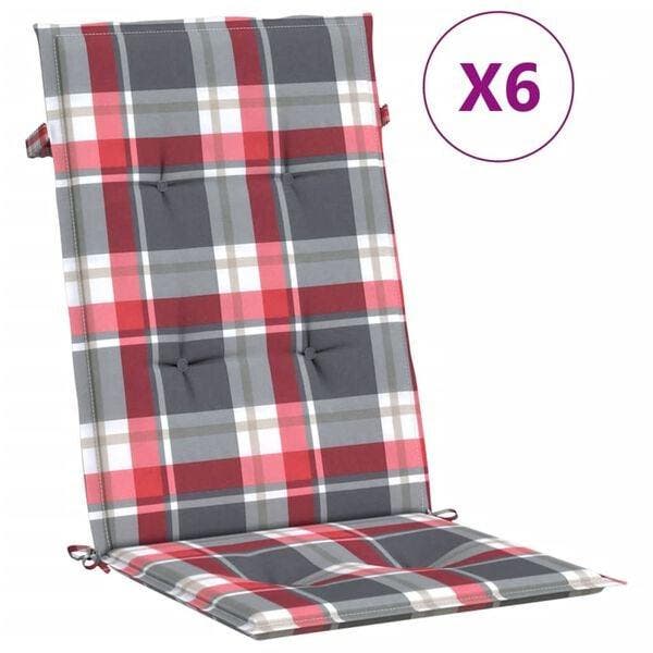 Rode tuinkussens 6st | 56% korting | Retour deal, Tuin en Terras, Tuinmeubel-accessoires, Zo goed als nieuw, Verzenden