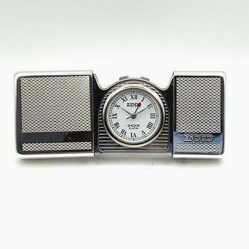 Bureauklok - Ontwerp Messing - 1990-2000 - Zippo Time Tank, Nieuw