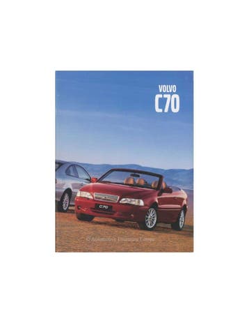 2001 VOLVO C70 COUPE | CABRIOLET BROCHURE NEDERLANDS, Nieuw