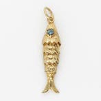 Pendentif - 18 carats Or jaune - Turquoise