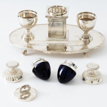Amsterdam 1817 - Empire pronk inktstel - Inktpot - Zilver