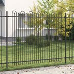vidaXL Spike Boog Hek DRONTEN Zwart, Tuin en Terras, Verzenden, Nieuw