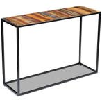 vidaXL Wandtafel 110x35x76 cm massief gerecycled hout, Huis en Inrichting, Tafels | Bijzettafels, Verzenden, Nieuw