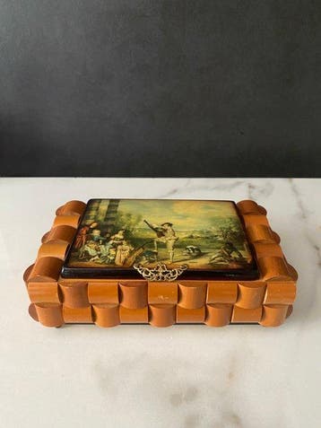 florence italy - Boîte à bijoux - Bois - Coffret à bijoux, Antiek en Kunst, Curiosa en Brocante