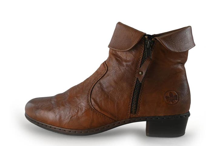 Rieker Enkellaarzen in maat 40 Cognac, Kleding | Dames, Schoenen, Overige kleuren, Zo goed als nieuw, Lage of Enkellaarzen, Verzenden