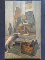 Riccardo Cessi (XX) - L ombrellaio, Antiek en Kunst