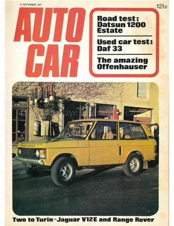 1971 AUTOCAR MAGAZINE 3950 ENGELS, Nieuw