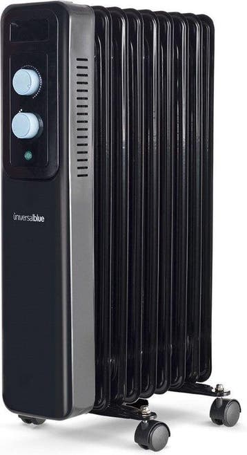 2dekans | Olieradiator (9 kamers) Universal Blue UROIL15009, Doe-het-zelf en Bouw, Verwarming en Radiatoren, Ophalen of Verzenden