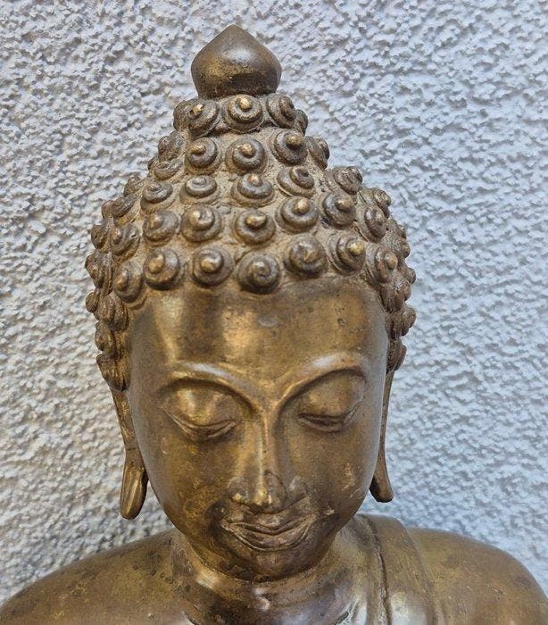 Boeddha - Bhumisparsha mudra - Brons - Thailand - Eind 20e, Antiek en Kunst, Kunst | Niet-Westerse kunst