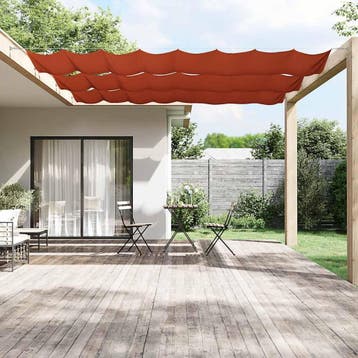 vidaXL Luifel verticaal 140x800 cm oxford stof, Tuin en Terras, Verzenden, Nieuw