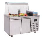 Saladette 2 Deuren 3X 1/1 Gn Pan, Verzenden, Nieuw in verpakking, Koelen en Vriezen