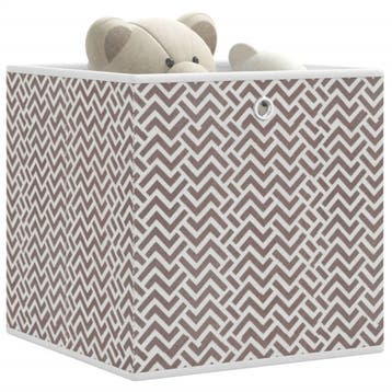 vidaXL Opbergboxen 10 st inklapbaar 32x32x32 cm ongeweven, Verzenden