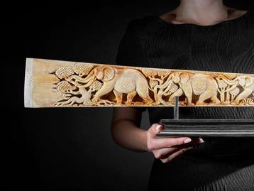 GEEN RESERVEPRIJS - Prachtige extra grote uitgehouwen, Antiek en Kunst