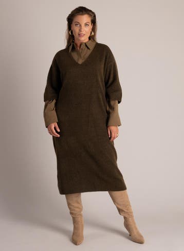 Yest Curve jurk Vivika4(54/56)Maat 46/48 (XL) of groter, Kleding | Dames, Verzenden, Nieuw, Maat 46/48 (XL) of groter, Overige kleuren