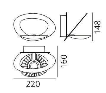 Artemide - Giuseppe Maurizio Scutellà - Wandkandelaar -