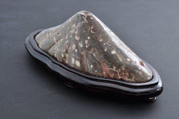 Steen - Japanse suiseki kijksteen Yojuro-ishi - Fuji-vorm