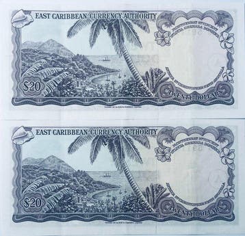 Oost-Caribische Staten. - 2 x 20 Dollars ND(1965) - Pick 15h
