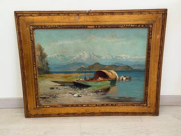 Ercole Magrotti (1890-1967) - Barca ormeggiata