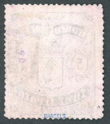 Bremen 1863 - Kastenstempel BREMEN op 5 Gr. doorstochen op, Gestempeld